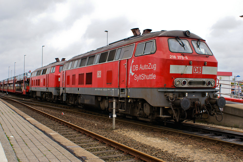 218 379-6 DB AutoZug SyltShuttle. Westerland 26.06.2013