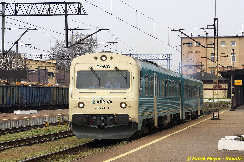 Arriva MR 4039 in Bydgoszcz Glowny am 07.04.2014