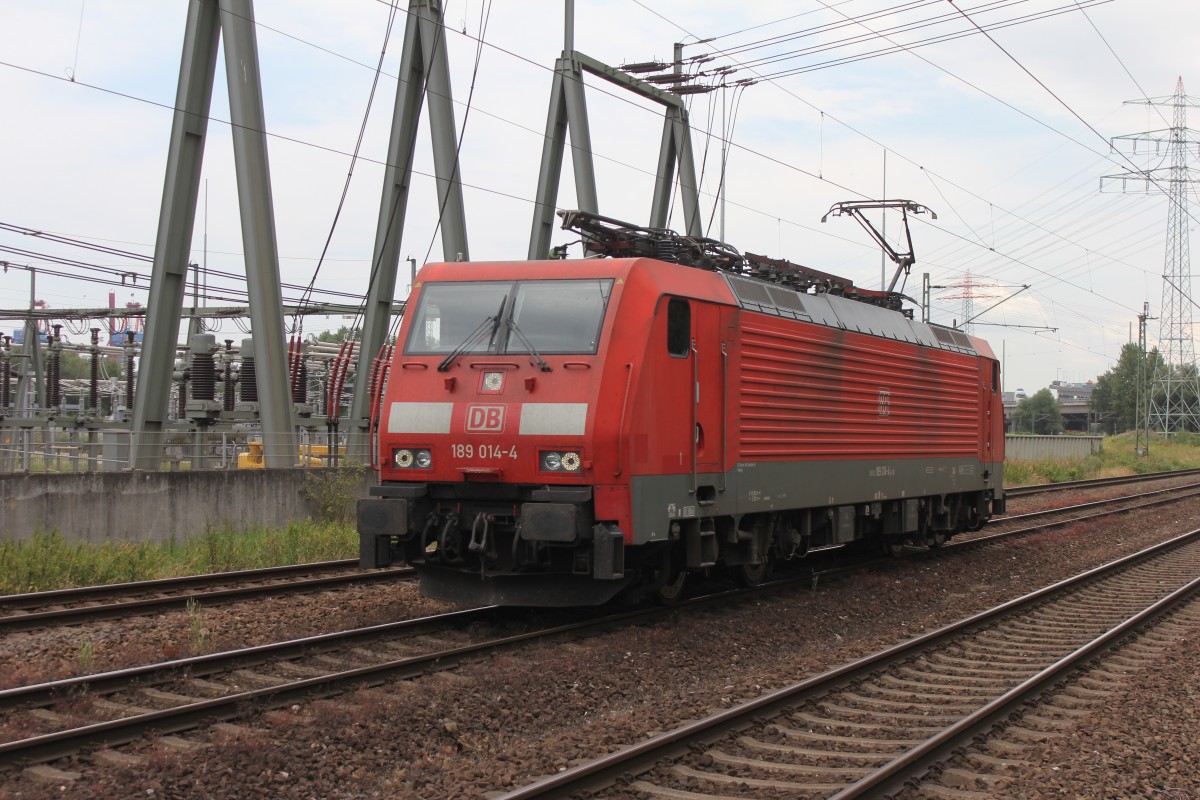 DB 189 006-0 Lz aus dem Hamburger Hafen am 24.07.2014 in Hamburg Waltershof.
