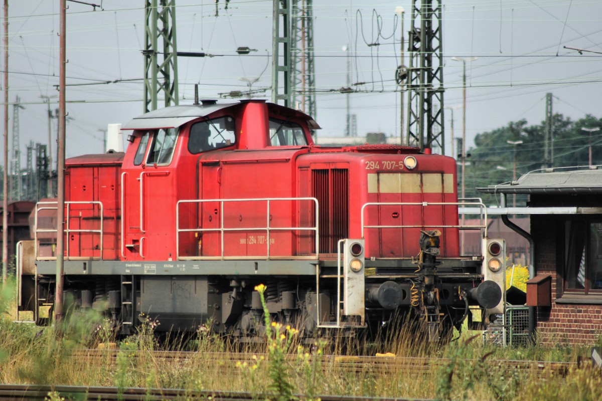 DB 294 707-5 steht im Rbf Oberhausen West am 12.08.2013