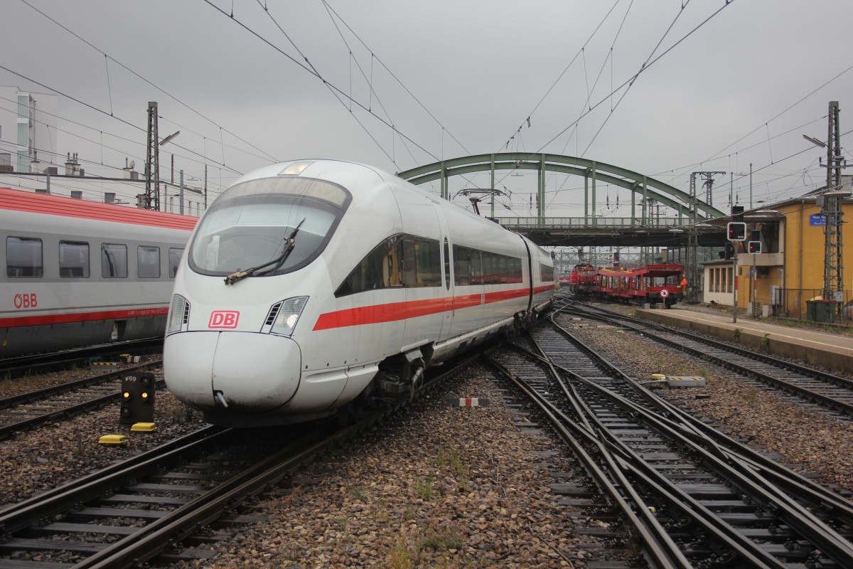 DB ICE T7 BR 411 ... bei der Einfahrt in Wien Westbahnhof am 24.08.2013