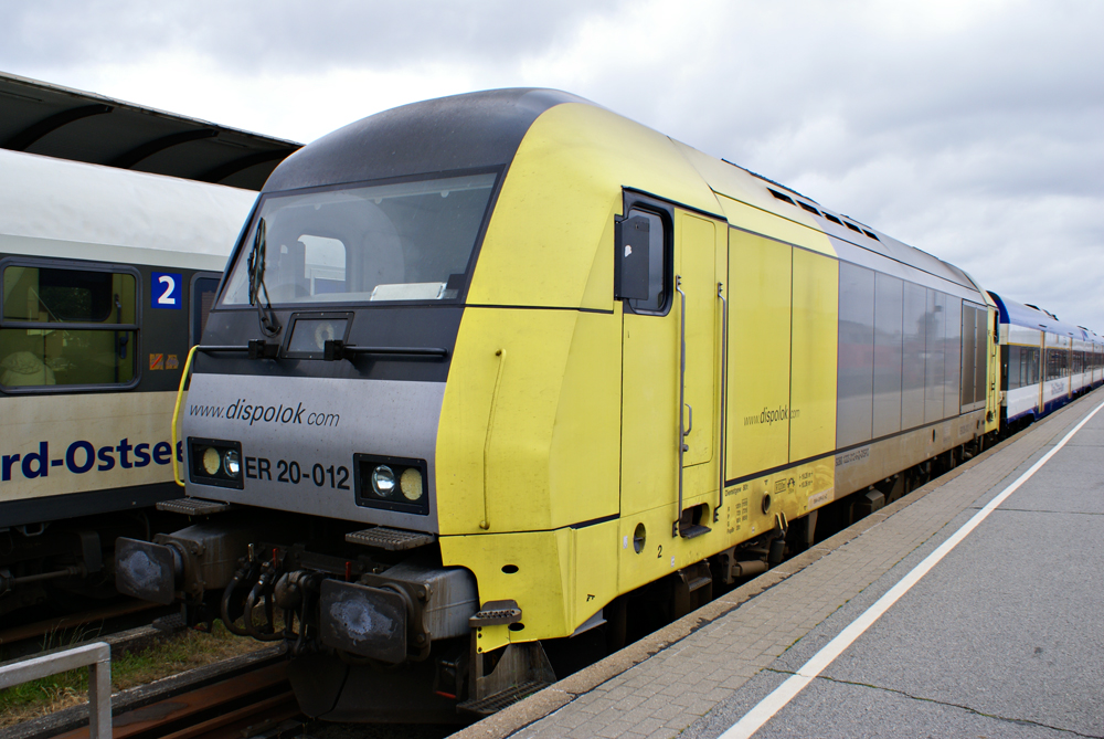 ER 20-120 mit Nord-Ostsee-Bahn. Westerland 26.06.2013