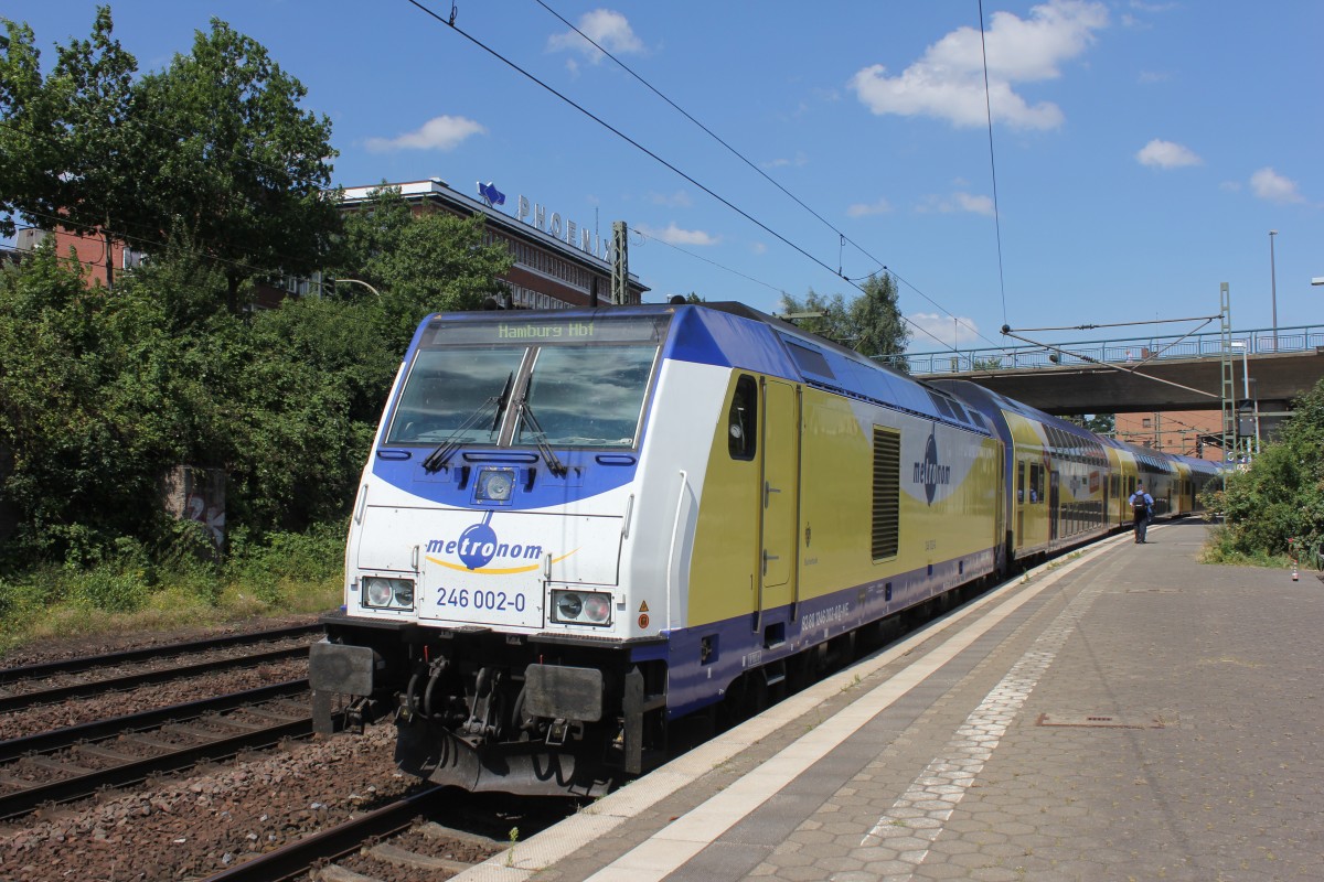 ME 246 002-2 am 23.07.2014 auf Gleis 6 in Hamburg Harburg