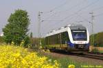 Erixx 648 477 auf dem Weg nach Uelzen am 26.04.2014 in Bremen-Mahndorf