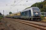 Der Reingold SDZ 2101 ist am 30.08.2014 von Verden nach Westerland unterwegs als er Paar Fahrgäste in Tostedt eingesammelt hatte, und nun bei der Ausfahrt ist nach Bucholz in der Nordheide.
