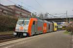 HVLE 246 010-3 steht am 29.03.2014 mit dem Metronom nach Hamburg Hbf in Hamburg Harburg auf Gleis 6