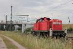 DB 291 038-8 kommt LZ vorbeigefahren am Umspannwerk Dradenau in Hamburg Waltershof am 24.07.2014.