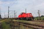 VOITH Gravita/335125/db-261-105-1-kommt-am-12082013 DB 261 105-1 kommt am  12.08.2013 mit einen KS Wagenzug durch Oberhausen West gefahren.