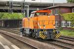 vossloh-mak-g-1205/341788/northrail-274-104-5-kommt-lz-durch northrail 274 104-5 kommt Lz durch Hamburg Harburg gefahren am 13.05.2014.