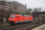 BR 152/331909/db-152-128-5-kommt-lz-am DB 152 128-5 kommt Lz am 29.03.2014 durch Hamburg Harburg gefahren.