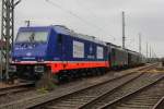 Raildox 185 419-9 steht am 30.08.2014 im Betriebsbahnhof HH-Harburg mit 2 Weiteren MRCE Loks und eine TXL 185 Abgestellt.