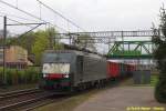 MRCE 189 454 mit DBSRP-Eaos-Ganzzug am 08.04.2014 in Krzyz (Polska)