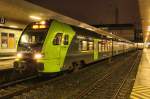 BR 430/396628/der-nordbahn-et-601-steht-am Der Nordbahn ET 6.01 steht am abend des 03.01.2015 in Hamburg Altona auf ausfahrt nach Wirst.