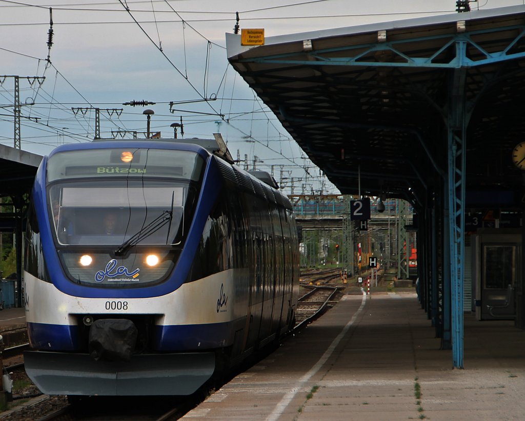 Der OLA VT 0008 am 5.5.2012 in Neubrandenburg!