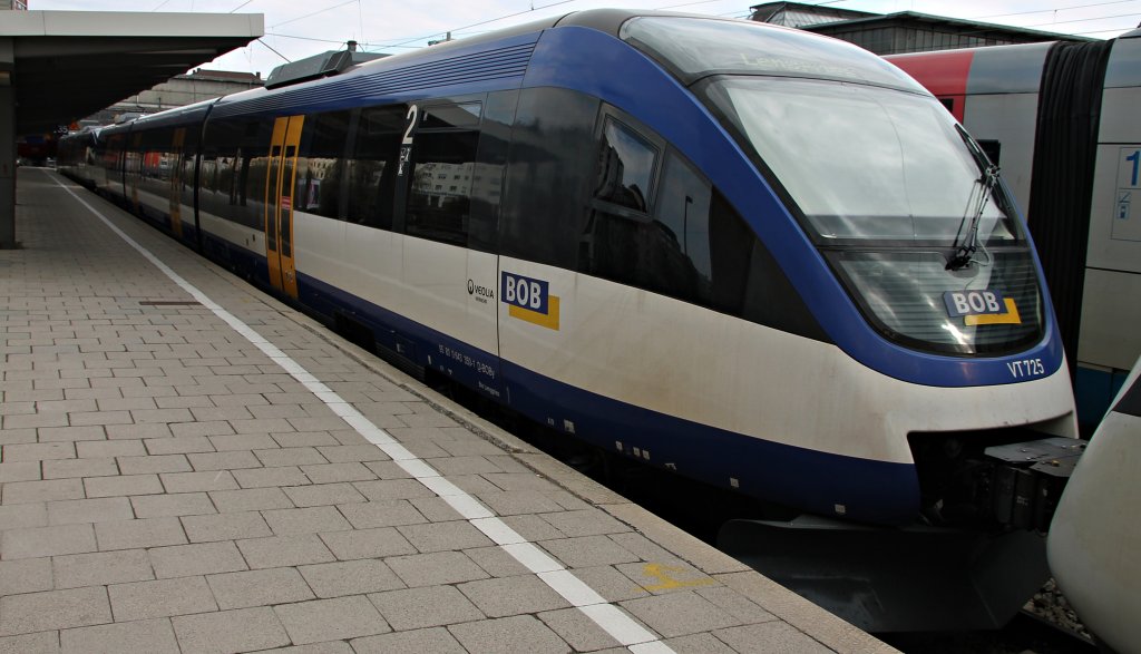Der VT 725 der BOB in M�nchen am 3.4.2012!
