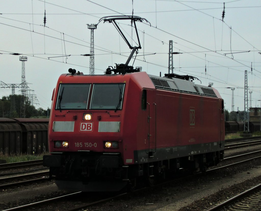 Die 185 150 am 28.7.2011 in Rostock Seehafen