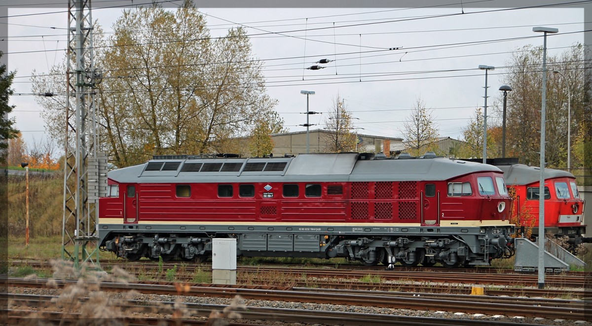 132 158 der LEG abgestellt in Angermünde am 27.10.2012