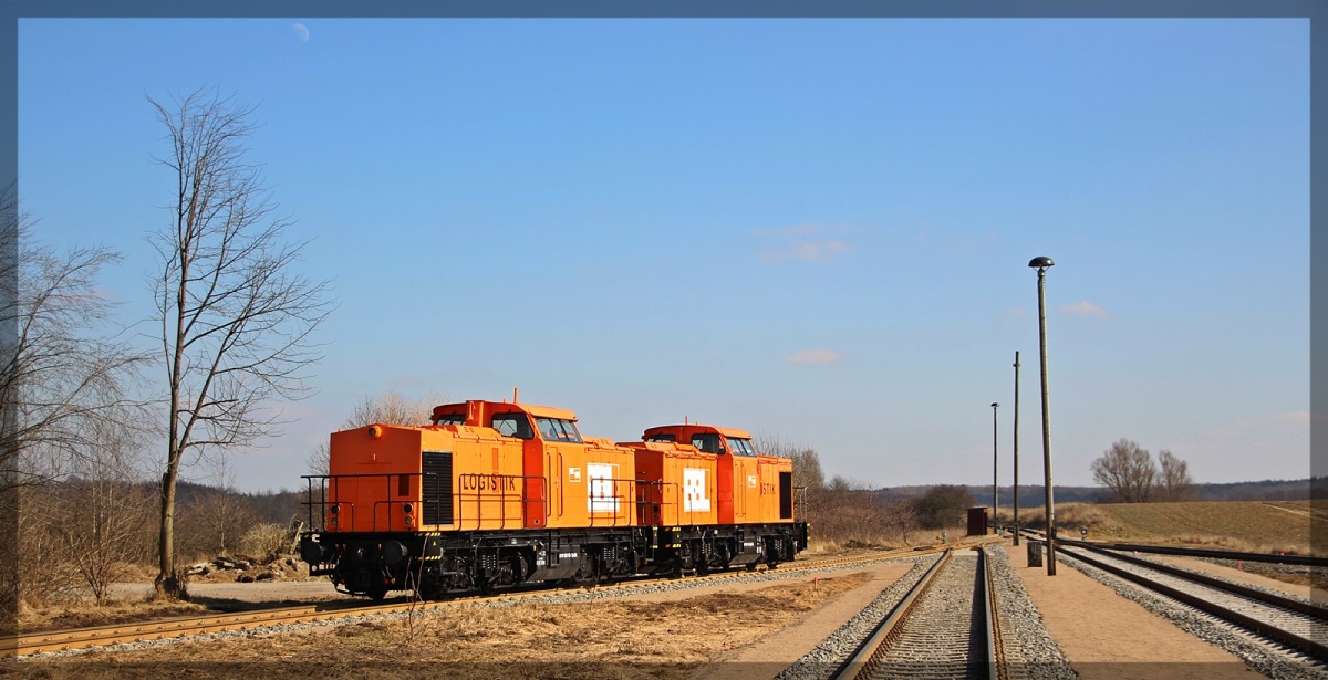 203 122 (BBL 09) und 203 148 (BBL 07) abgestellt in Möllenhagen am 16.03.2016