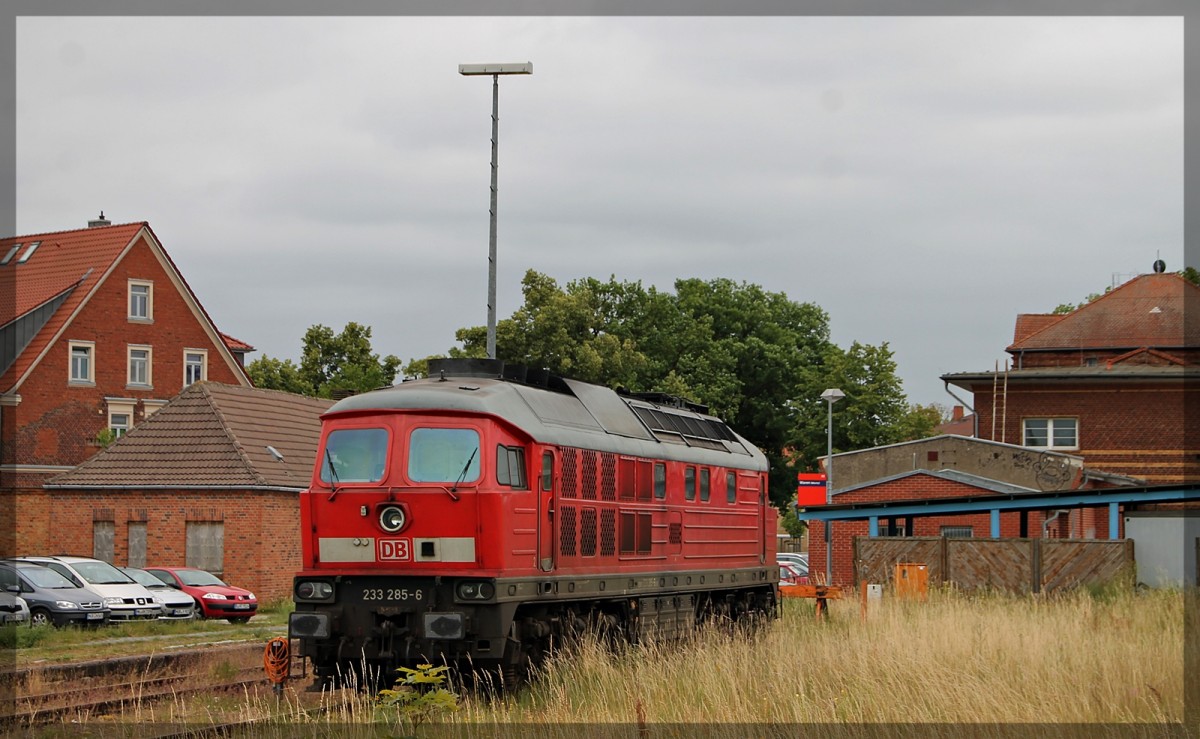 233 285 in Waren an der Müritz abgestellt am 20.06.2014