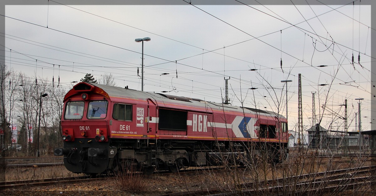 266 061 der HGK am 12.03.2016 abgestellt in Angermünde