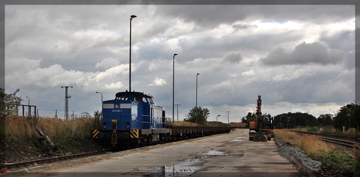 293 046 der Press abgestellt in Kleeth am 06.09.2015