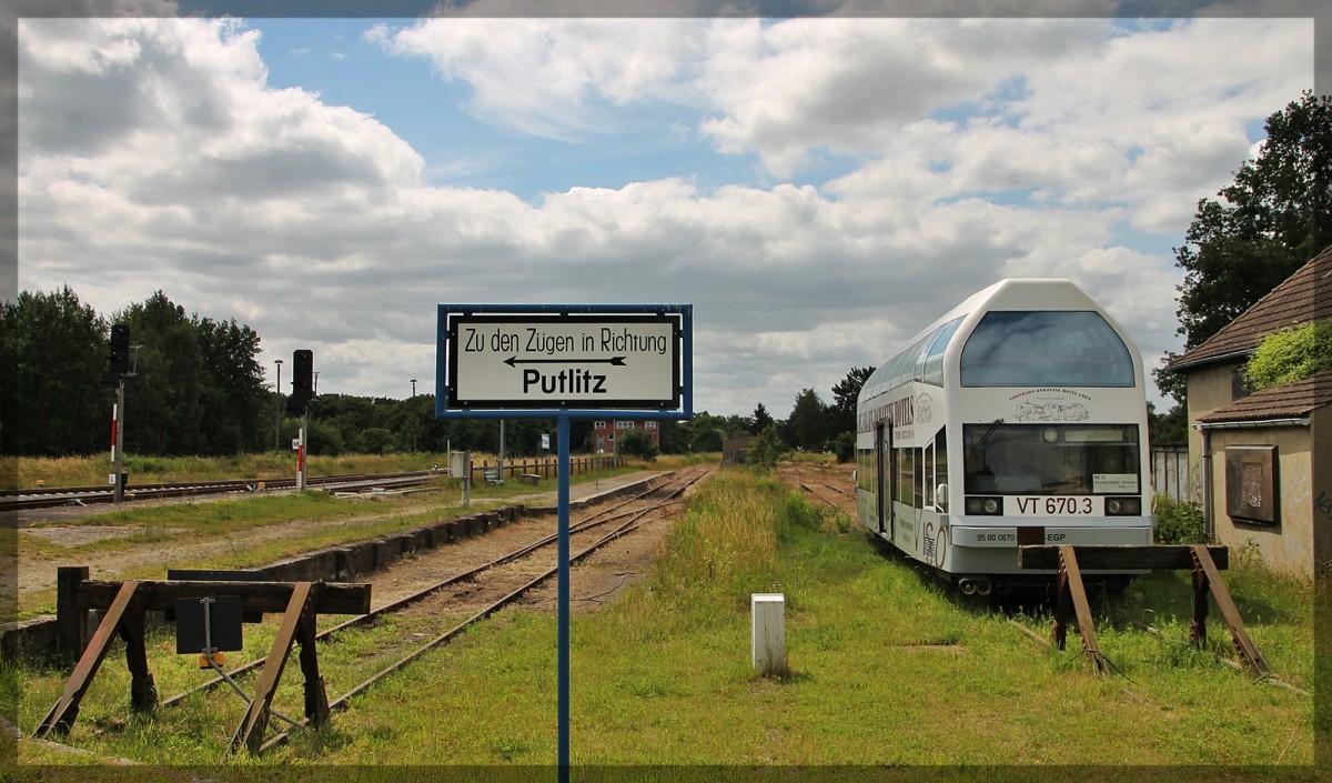 670 006 der EGP am 20.06.2014 in Pritzwalk abgestellt