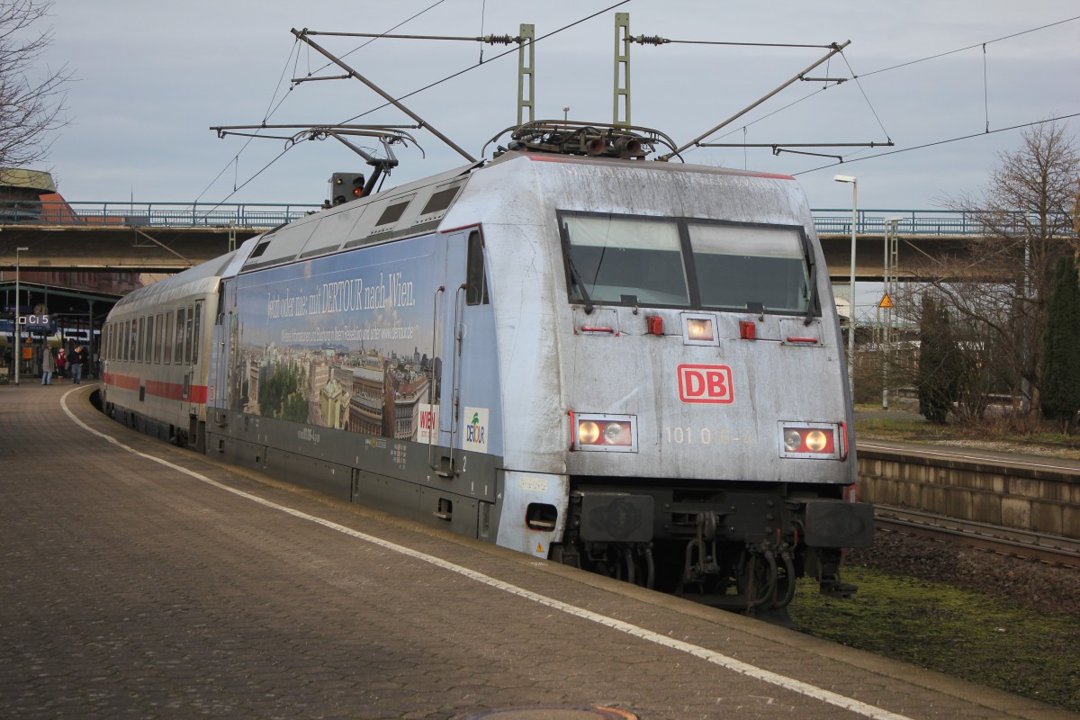 DB 101 016-4 am 18.01.2014 in Hamburg Harburg.