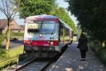 br-628---629/346972/im-bahnhof-bargstedt-ist-der-evb Im Bahnhof Bargstedt ist der EVB VT 154 nach Buxtehude eingefahren am 03.06.2014