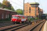 Am Abend des 05.09.2014 kam der ex AKN VT 798 307-4 als DRE Bahnverkehr durch den Bahnhof Hamburg Harburg gefahren.