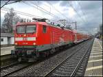 RegionalExpress aus Kiel Hbf nach Hamburg Hbf am 21.02.2014 in Elmshorn.
