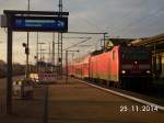 143 002-4 mit RE 4659 beim Halt in Nordhausen