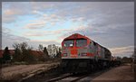 250 009 (V330.8) der HVLE abgestellt in Möllenhagen am 11.04.2016