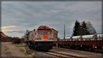 250 009 (V330.8) der HVLE abgestellt in Möllenhagen am 11.04.2016