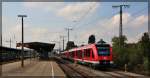 623 018 am 12.09.2015 abgestellt in Neubrandenburg am Bahnhof 