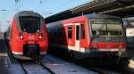 Der 442 221 und der 628 654 in G�strow am 30.1.2012