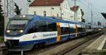 Der VT 0007 + VT 0001 + VT 0010 der OLA in G�strow am 6.7.2011