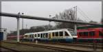 OLA Lint 704 abgestellt in Neubrandenburg vor der Werkstatt der Ostseelandverkehr GmbH am 13.12.2013