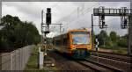 ODEG 650 091 als RB14 von Parchim kommend in Richtung Hagenow Stadt in Hagenow Land am 19.09.2015
