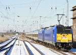 146 519 und 146 522 am Interconnex nach Warnem�nde am 30.1.2012