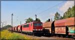 155 245 bei der Durchfahrt von Leipzig - Thekla am 21.08.2015