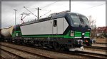 193 249 der ELL/RTB kurz vor der Abfahrt in Schwedt/Oder am 22.03.2016