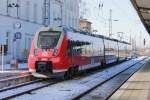Der 442 221 in G�strow bei einer Probefahrt am 30.1.2012