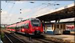 442 338 als RE5 nach Neustrelitz Hbf am 12.09.2015 in Neubrandenburg