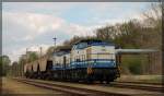 D&D 1402 und 1702 ( 203 105 und 203 130 ) in Neubrandenburg im IAB am 02.05.2015
