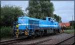 120 001 von Spitzke in Möllenhagen nahe des Betonwerkes abgestellt am 09.07.2015