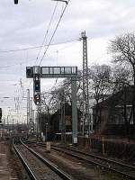 Hauptsignale im Bahnhof Schönebeck(Elbe) am 17.02.14.